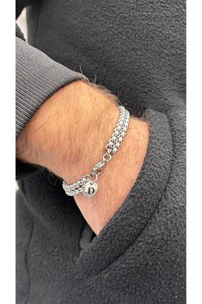 دستبند استیل (فولاد) مردانه استیل ضد زنگ derokas - کد 889086424