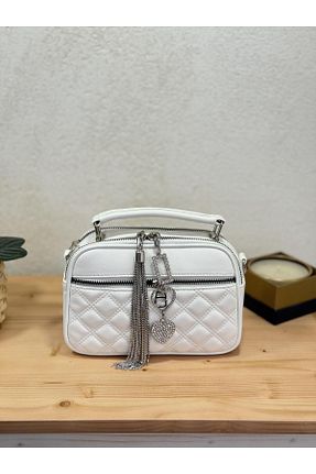 کیف پستچی سفید زنانه NUR KARACA - کد 827845694