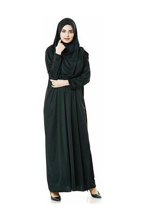 کلاه و ابایا مشکی زنانه بافتنی İhvan - کد 33130727