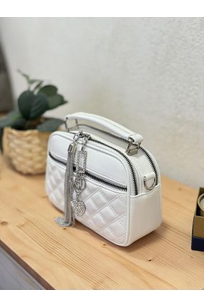 کیف پستچی سفید زنانه NUR KARACA - کد 827845694