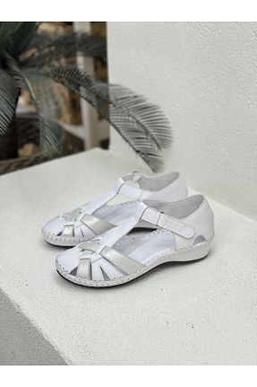 کفش کژوال سفید زنانه چرم خالص Venüs - کد 809126934