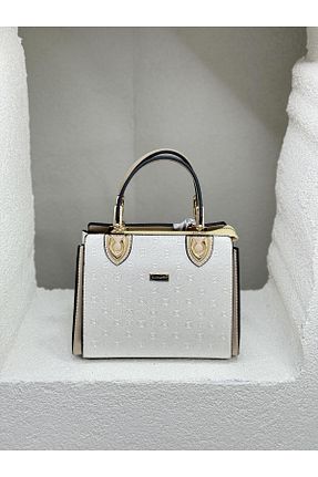 کیف دستی سفید زنانه چرم مصنوعی Silver Polo - کد 834838874