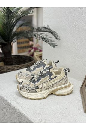 کفش اسنیکر بژ زنانه بند دار Guja - کد 782862847