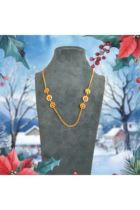 گردنبند استیل ( فولاد ) طلائی زنانه استیل (فولاد) Caglastore - کد 889155088