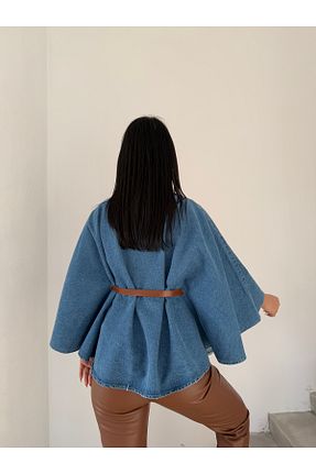 کت آبی زنانه اورسایز Ekim Store - کد 889229762