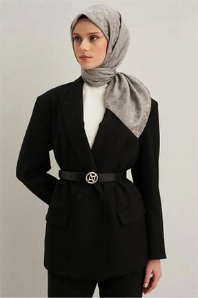 روسری طوسی پلی استر Armine - کد 889995831