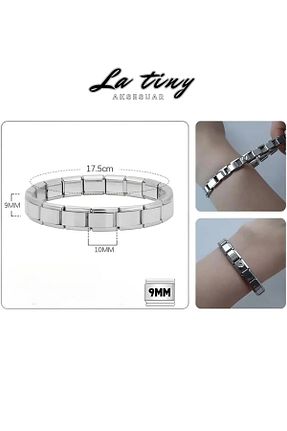 دستبند استیل (فولاد) زنانه استیل (فولاد) LA TINY AKSESUAR - کد 889279477