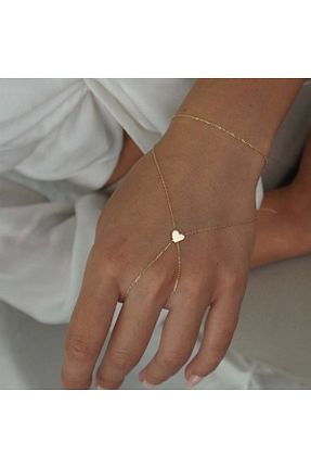 دستبند طلا زرد زنانه 14 عیار İzgi Kuyumculuk - کد 807627026