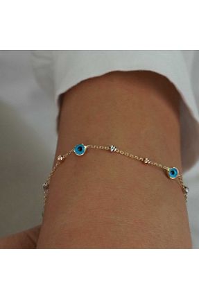 دستبند طلا زرد زنانه 14 عیار İzgi Kuyumculuk - کد 807627029
