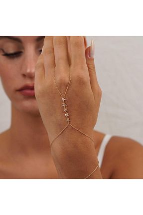 دستبند طلا زرد زنانه 14 عیار İzgi Kuyumculuk - کد 807627724