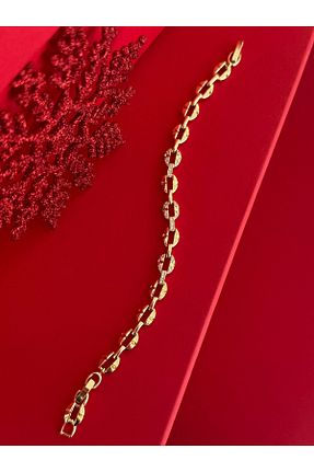 دستبند جواهر طلائی زنانه زیرکن Luparadis - کد 892181926