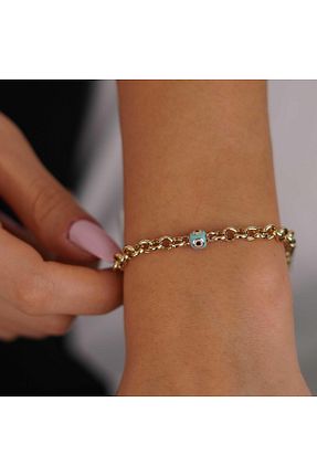 دستبند طلا زرد زنانه 14 عیار İzgi Kuyumculuk - کد 807627270