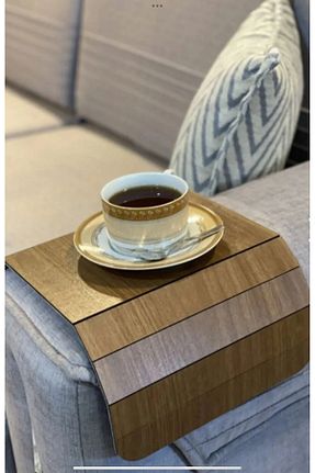 میز عسلی قهوه ای چوب YUNUSOĞLU HOME - کد 179070299
