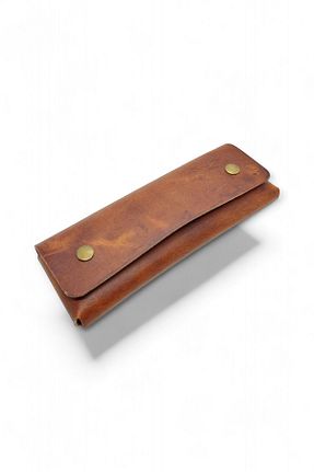 جعبه خودکار / قلم قهوه ای Leather - کد 889239466
