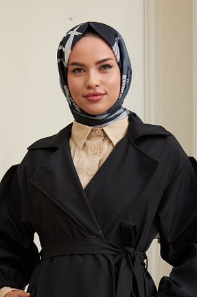 شال مشکی زنانه پنبه پلی استر İpekhan - کد 449492053