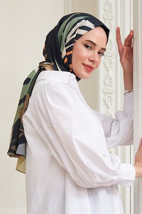 شال نارنجی زنانه پنبه پلی استر İpekhan - کد 446553310