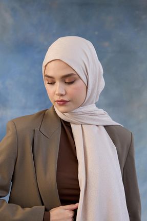 شال صورتی زنانه پنبه ای İpekhan - کد 889379868