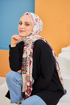 شال قهوه ای زنانه İpekhan - کد 762545791