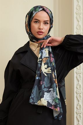 شال نارنجی زنانه پنبه ای İpekhan - کد 446763394