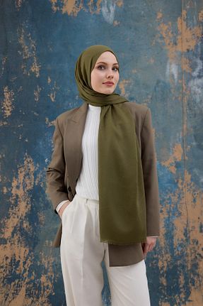شال سبز زنانه پنبه ای İpekhan - کد 889380112