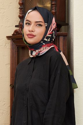 شال قرمز زنانه پنبه پلی استر İpekhan - کد 446738458