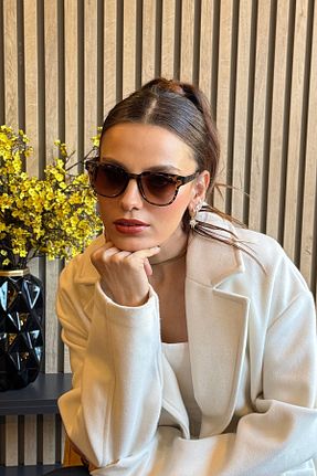 عینک آفتابی قهوه ای زنانه 50 By Harmony - کد 889398247