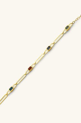 دستبند نقره طلائی زنانه 925 عیار Marie Claire - کد 889407765