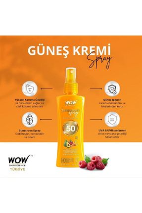 کرم ضد آفتاب بدن SPF 50 + WOW Skin Science - کد 463822695