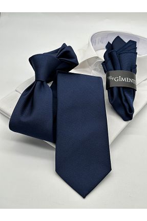 کراوات سرمه ای مردانه پلی استر Gutiero - کد 889548887