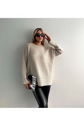 پلیور طوسی زنانه ساده Butik - کد 888700991