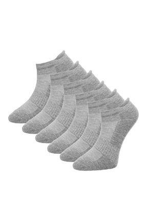 جوراب اسپرت طوسی زنانه پنبه ای DRLSOCKS - کد 889552756