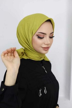 روسری سبز پنبه ای Melodi Scarf - کد 889565259