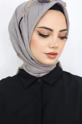 روسری سرمه ای پنبه ای Melodi Scarf - کد 889565232