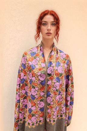 شال رنگی زنانه کشمیر onliecraft - کد 876715585