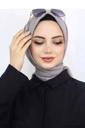 روسری سرمه ای پنبه ای Melodi Scarf - کد 889565232