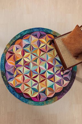 فرش رنگی قابل شستشو Rugs Modern Halı - کد 889572489