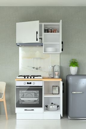 کابینت های آماده آشپزخانه سفید Suntalam MOBİLİQUE - کد 889637132