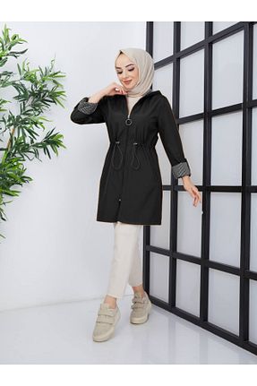 ترنچکت حجاب مشکی زنانه پلی استر RACE FASHİON - کد 851663524