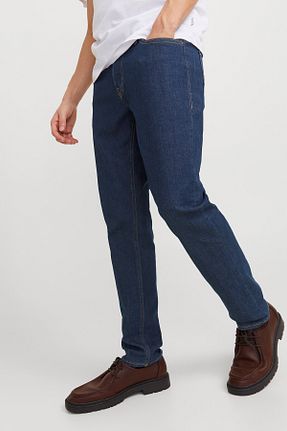 شلوار جین آبی مردانه پاچه تنگ Jack & Jones - کد 889660490