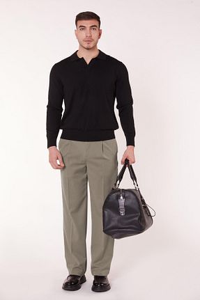 شلوار خاکی مردانه الاستین BRACCAS - کد 889677065