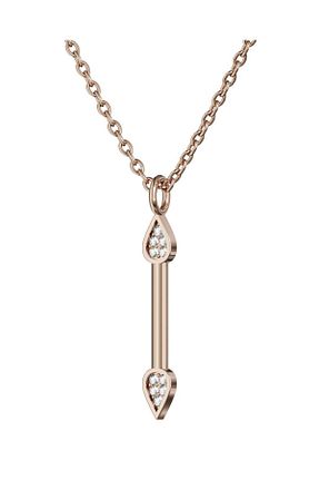 گردنبند الماس صورتی VS1 Abries Jewellery - کد 890831819