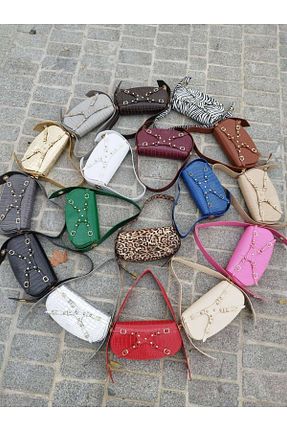 کیف دوشی مشکی زنانه چرم مصنوعی SİYA DERİ - کد 889694519