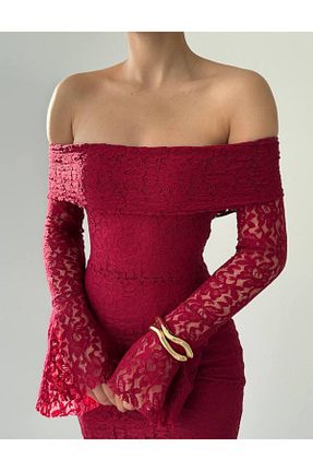 لباس زرشکی زنانه بافتنی bayansepeti - کد 890461576