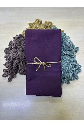 شال بنفش زنانه پنبه ای Ebruli - کد 889694912