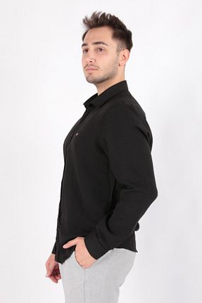 پیراهن مشکی مردانه اسلیم فیت Cazador - کد 820178077