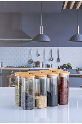 کوزه شیشه ای سفید 400 میلی لیتر Lizzy - کد 889703180