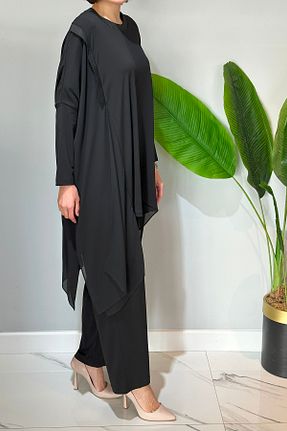 ست بالاتنه و پائین تنه حجاب مشکی زنانه رگولار Nuss - کد 889704382