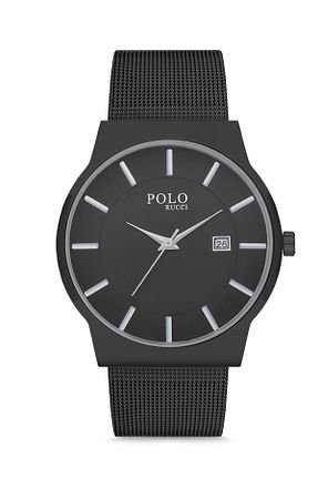 ساعت مچی مشکی مردانه 42 میلی متر POLO Rucci - کد 889705980