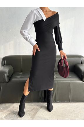 لباس مشکی زنانه بافتنی badibadii - کد 889708613
