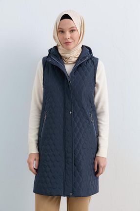 جلیقه حجاب سرمه ای رگولار Nihan - کد 889714673